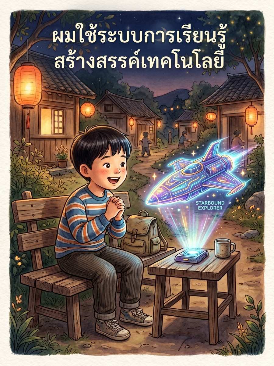 ผมใช้ระบบการเรียนรู้สร้างสรรค์เทคโนโลยี