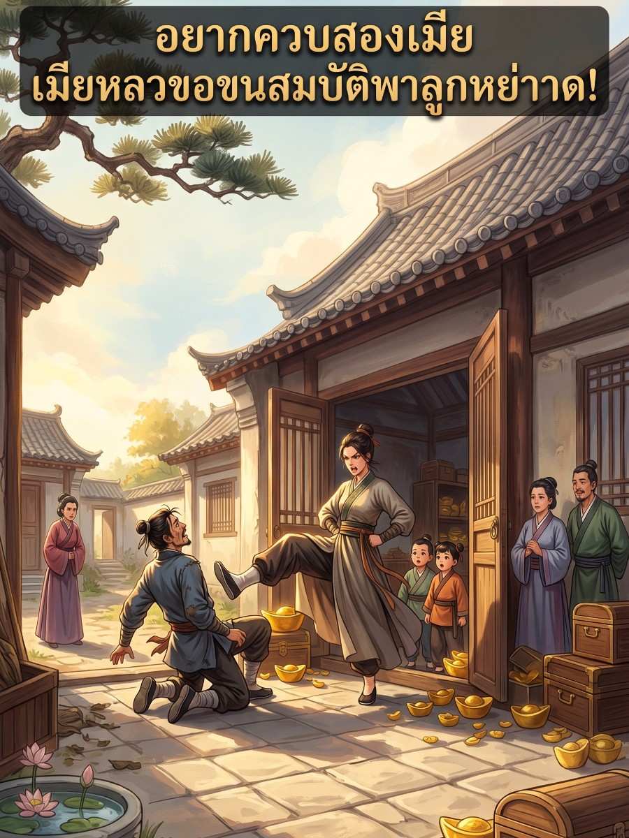 อยากควบสองเมีย เมียหลวงขอขนสมบัติพาลูกหย่าขาด!